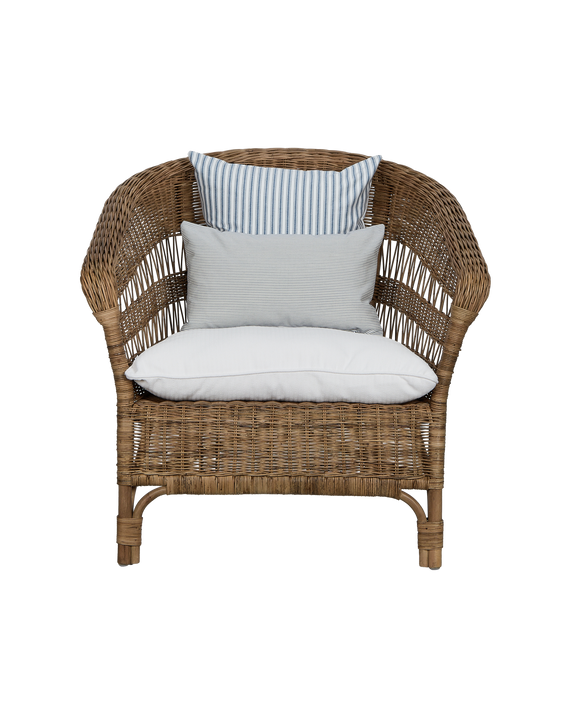 Sanctuary Rattan Lounge Chair - Shell