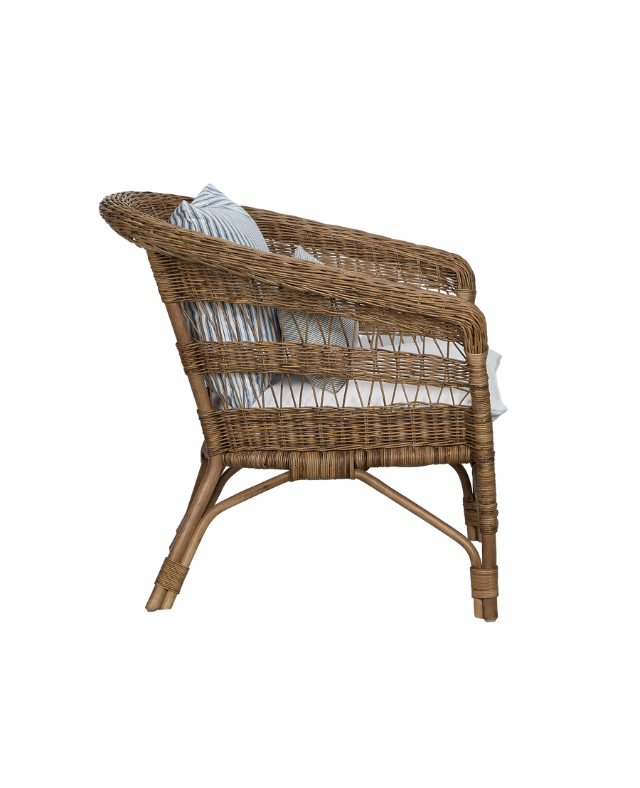 Sanctuary Rattan Lounge Chair - Shell