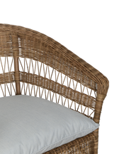 Sanctuary Rattan Lounge Chair - Bayside Stripe