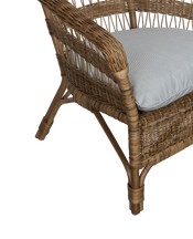 Sanctuary Rattan Lounge Chair - Bayside Stripe