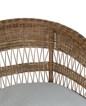 Sanctuary Rattan Lounge Chair - Bayside Stripe