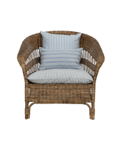 Sanctuary Rattan Lounge Chair - Bayside Stripe