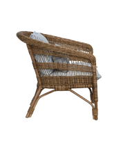 Sanctuary Rattan Lounge Chair - Bayside Stripe