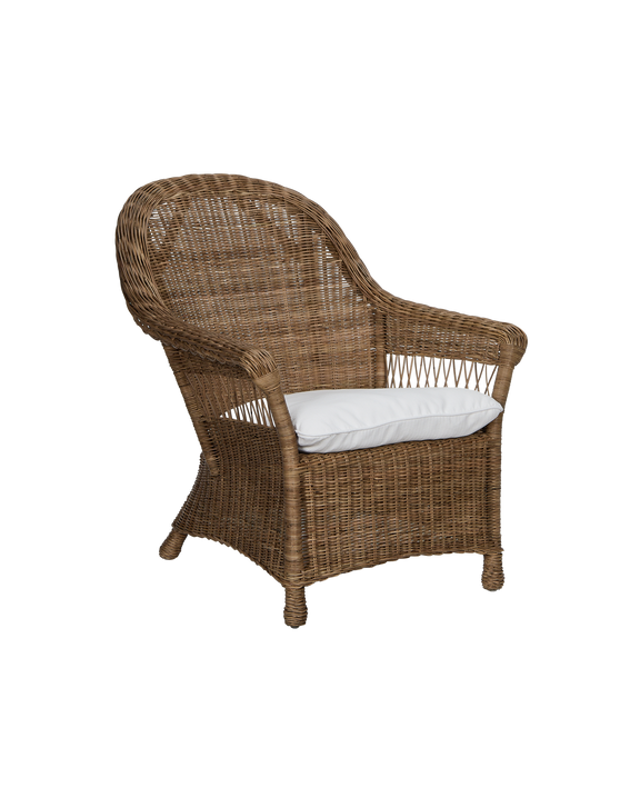 Reader Rattan Armchair - Shell