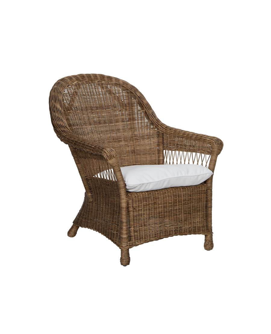 Reader Rattan Armchair - Shell