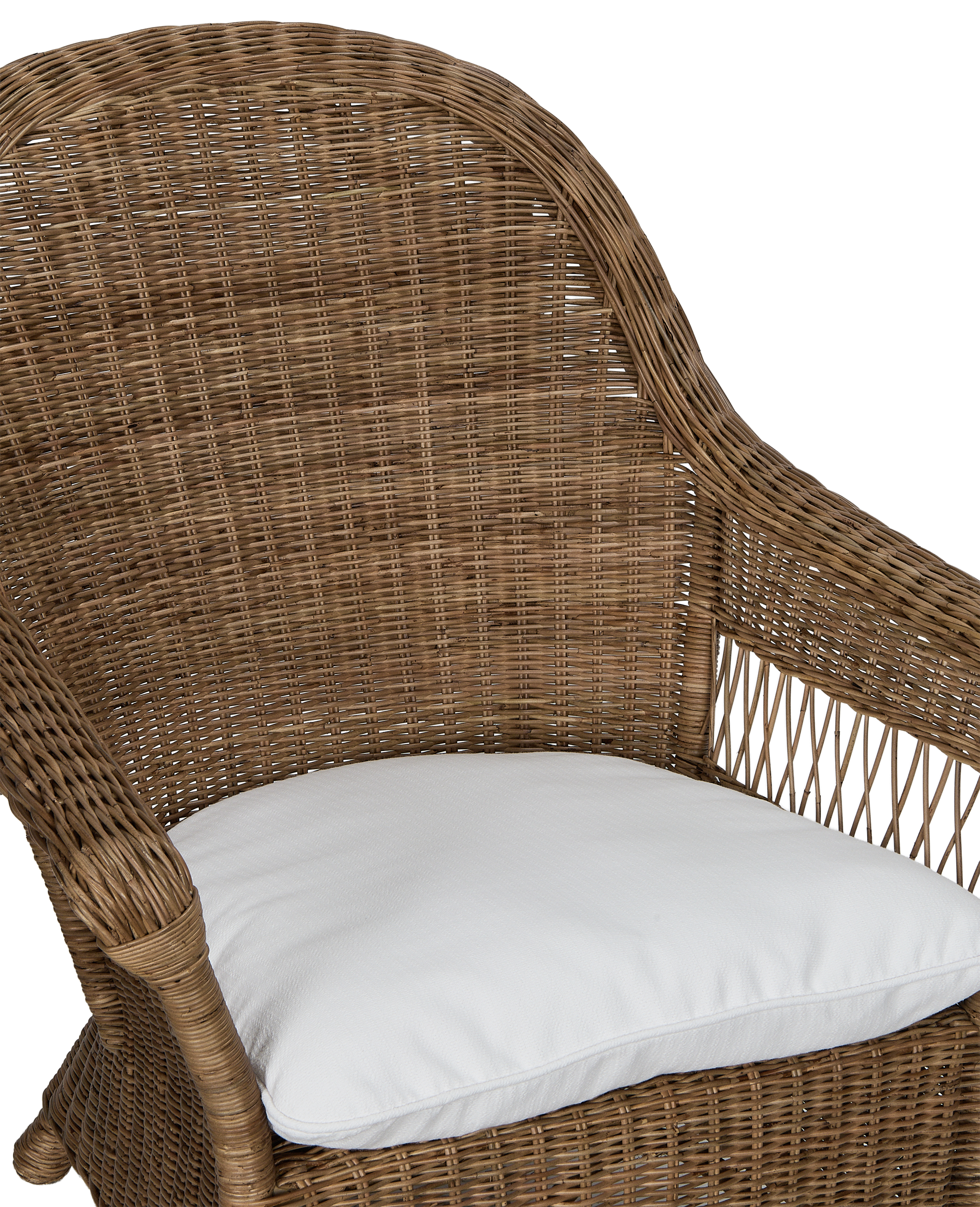 Reader Rattan Armchair - Shell