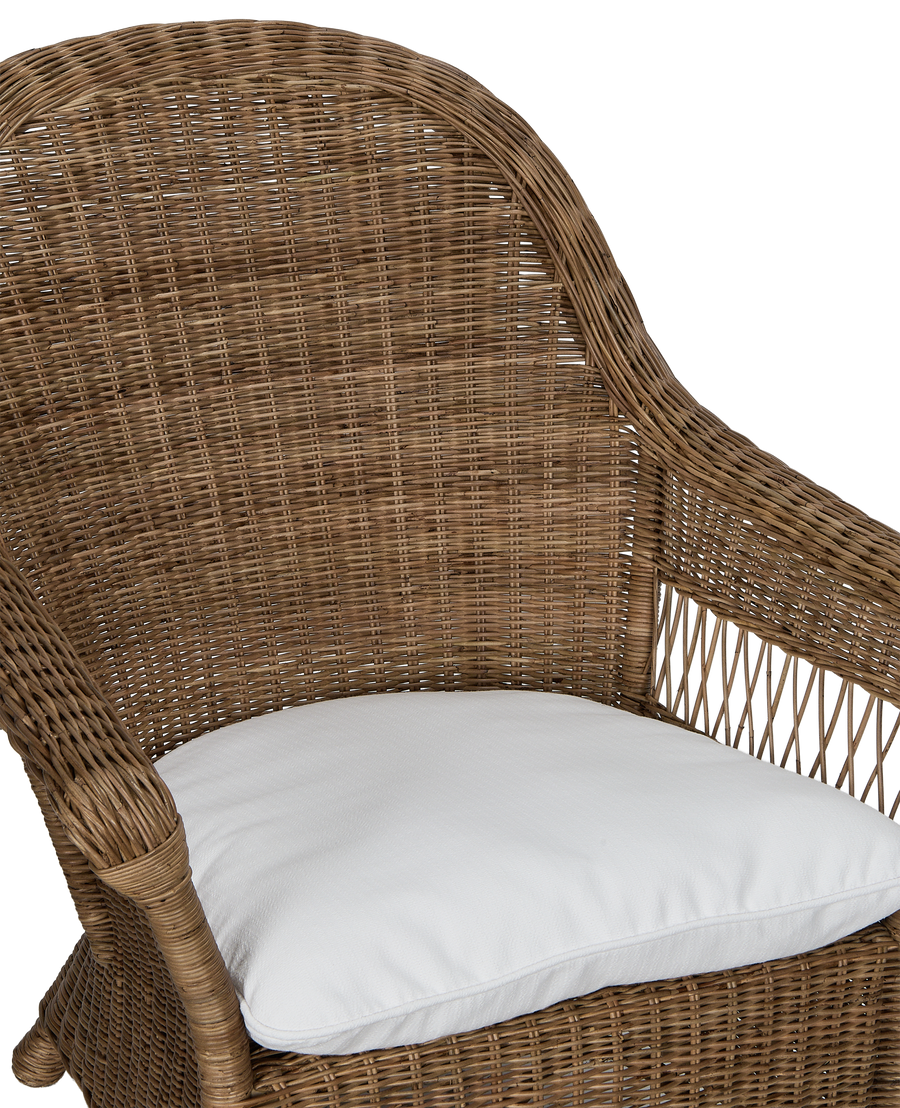 Reader Rattan Armchair - Shell