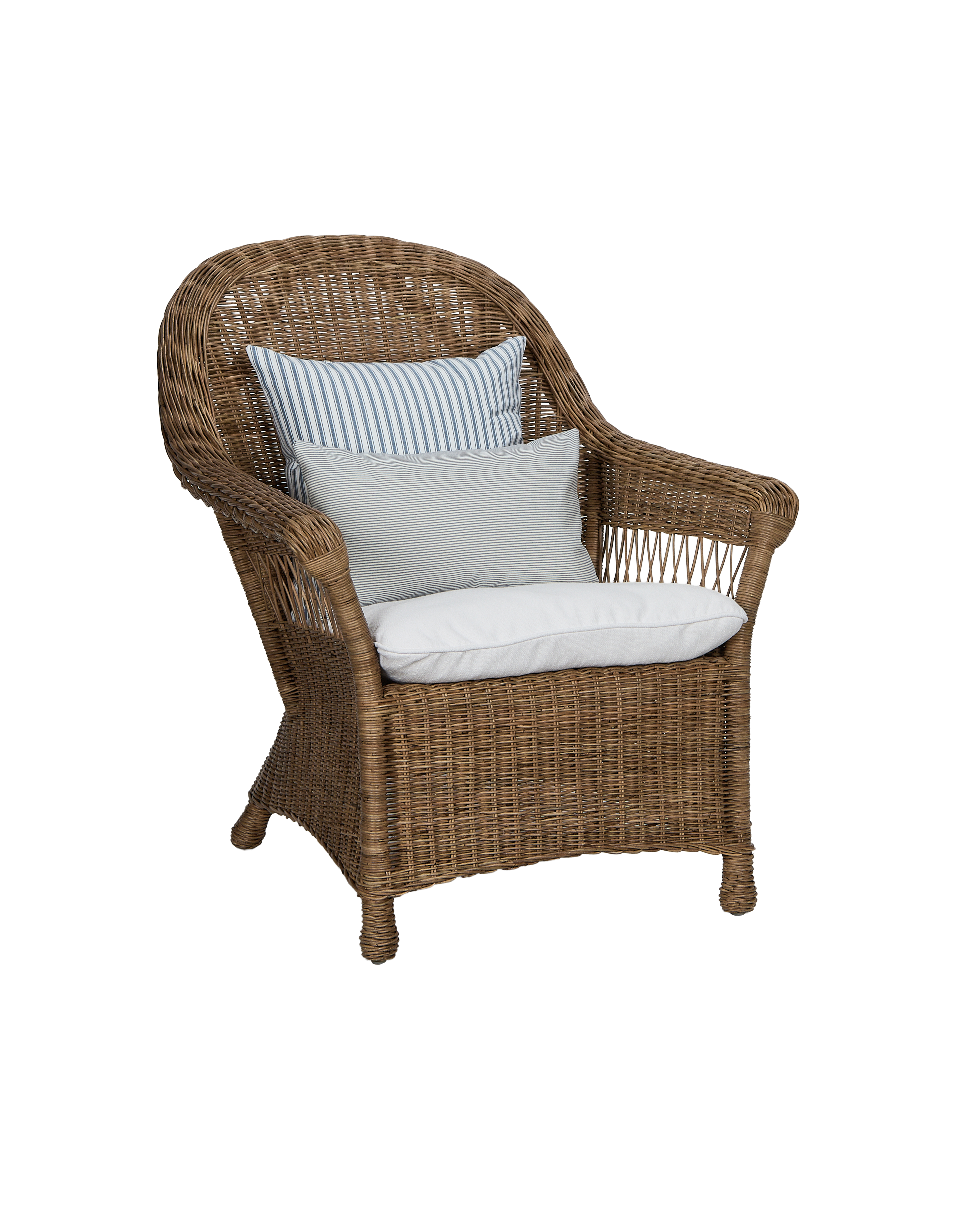 Reader Rattan Armchair - Shell