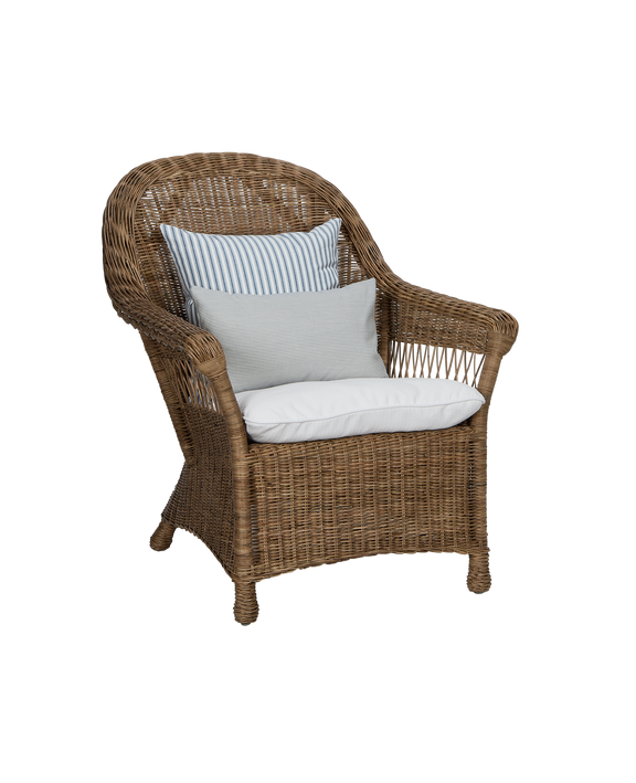 Reader Rattan Armchair - Shell