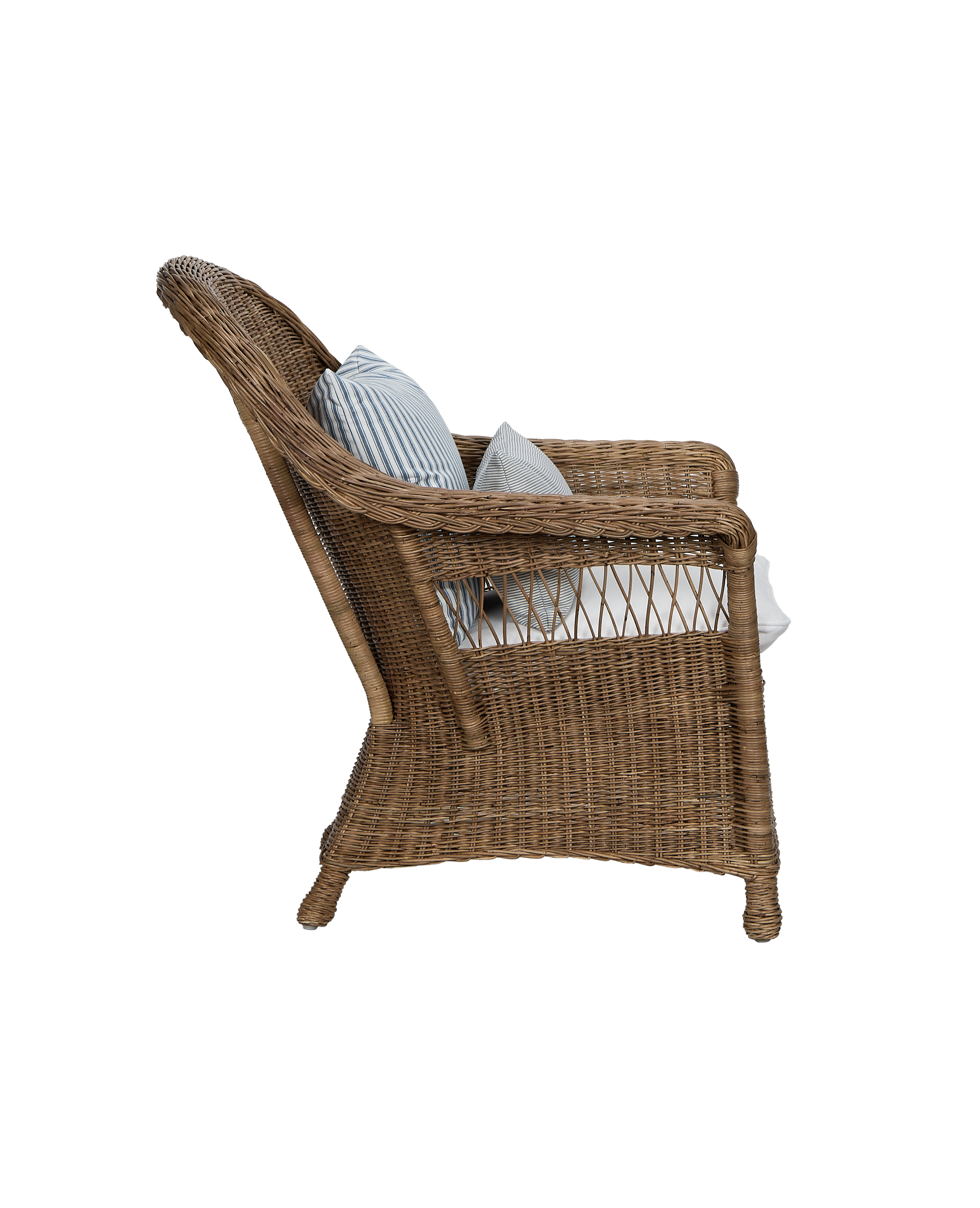 Reader Rattan Armchair - Shell
