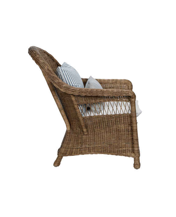Reader Rattan Armchair - Shell