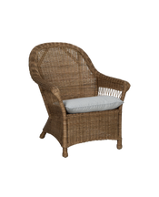 Reader Rattan Armchair - Bayside Stripe