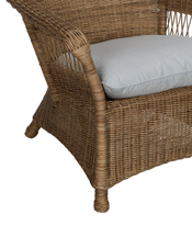 Reader Rattan Armchair - Bayside Stripe