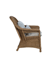 Reader Rattan Armchair - Bayside Stripe
