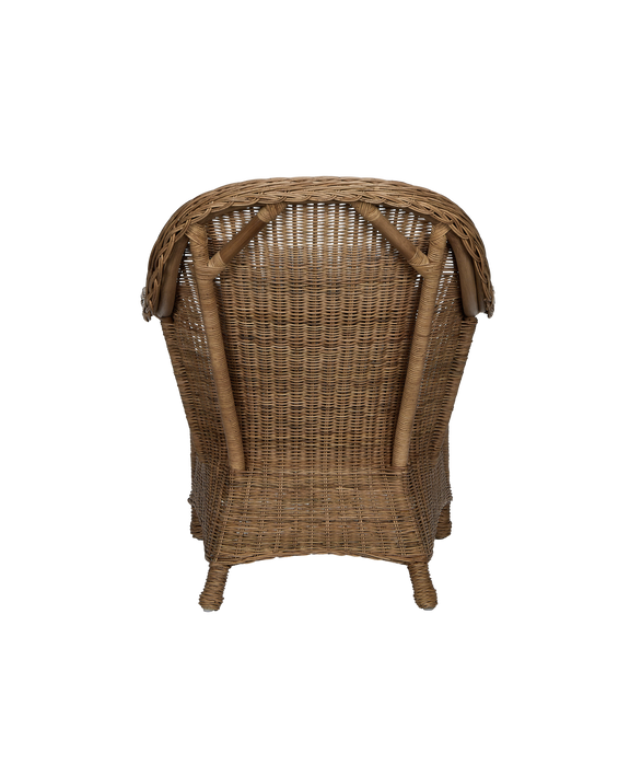 Reader Rattan Armchair - Bayside Stripe