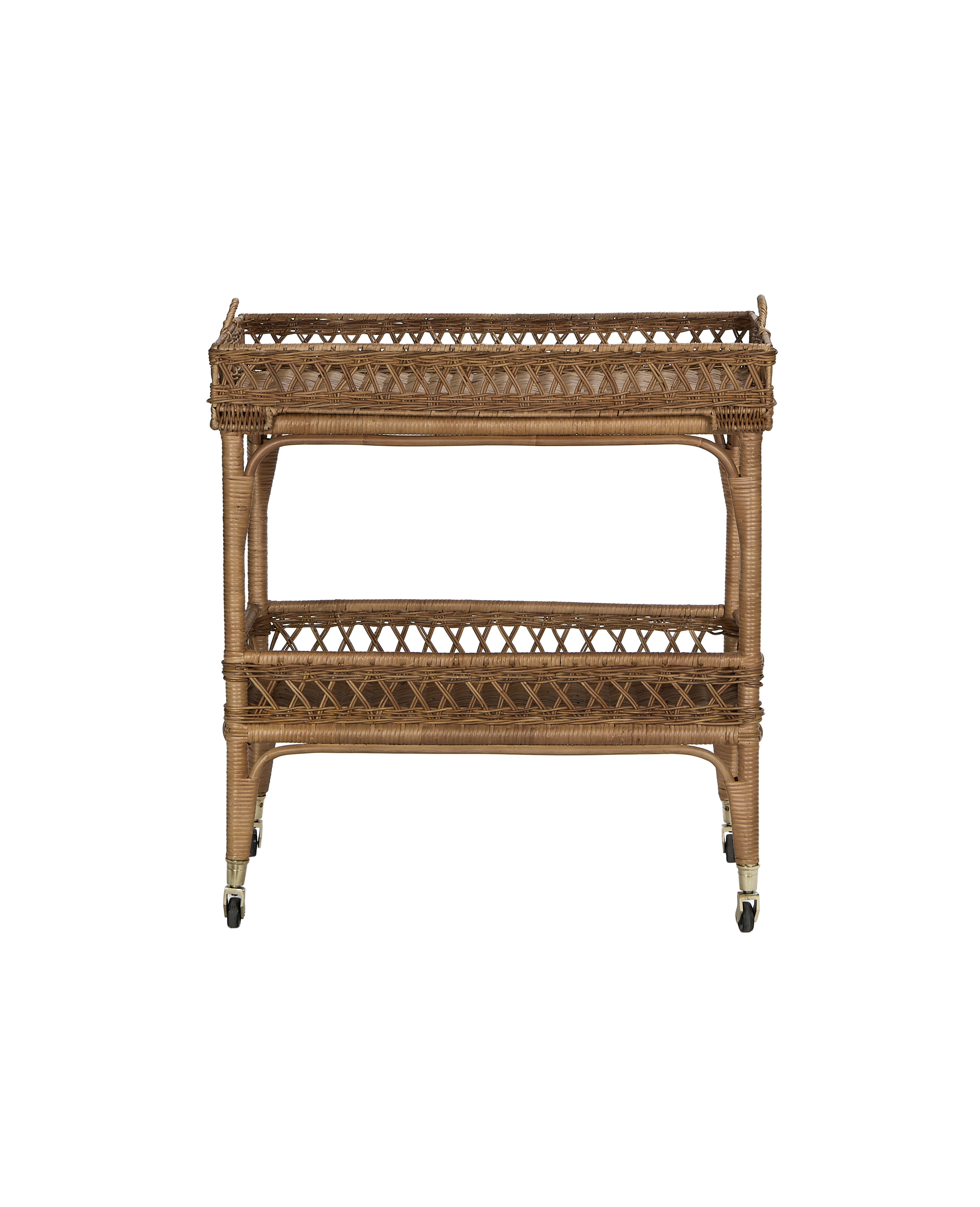 Sidecar Rattan Bar Cart