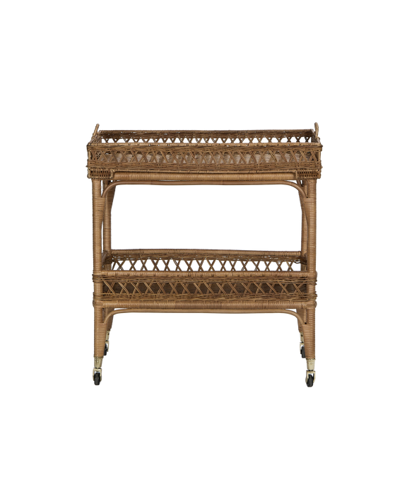 Sidecar Rattan Bar Cart