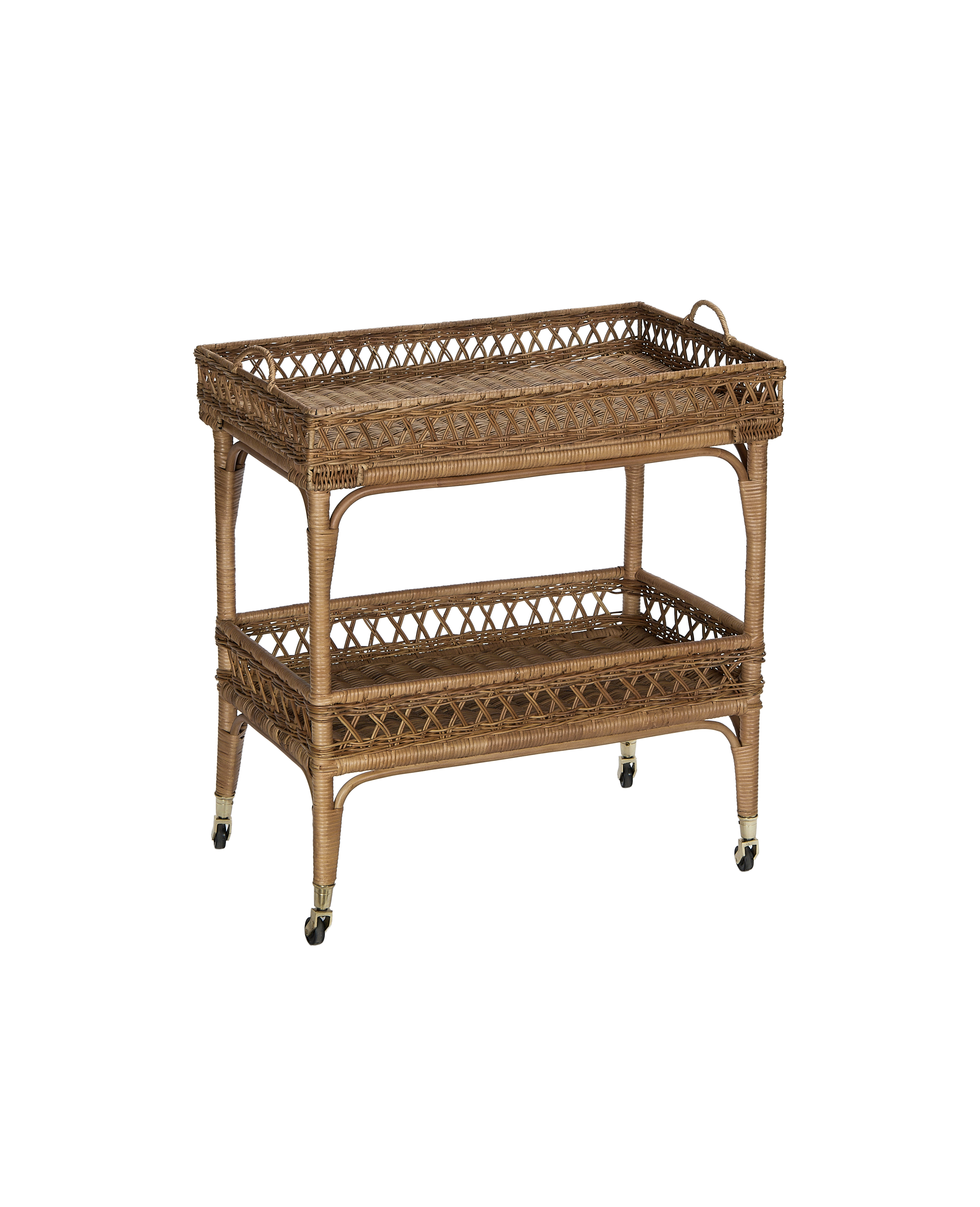 Sidecar Rattan Bar Cart