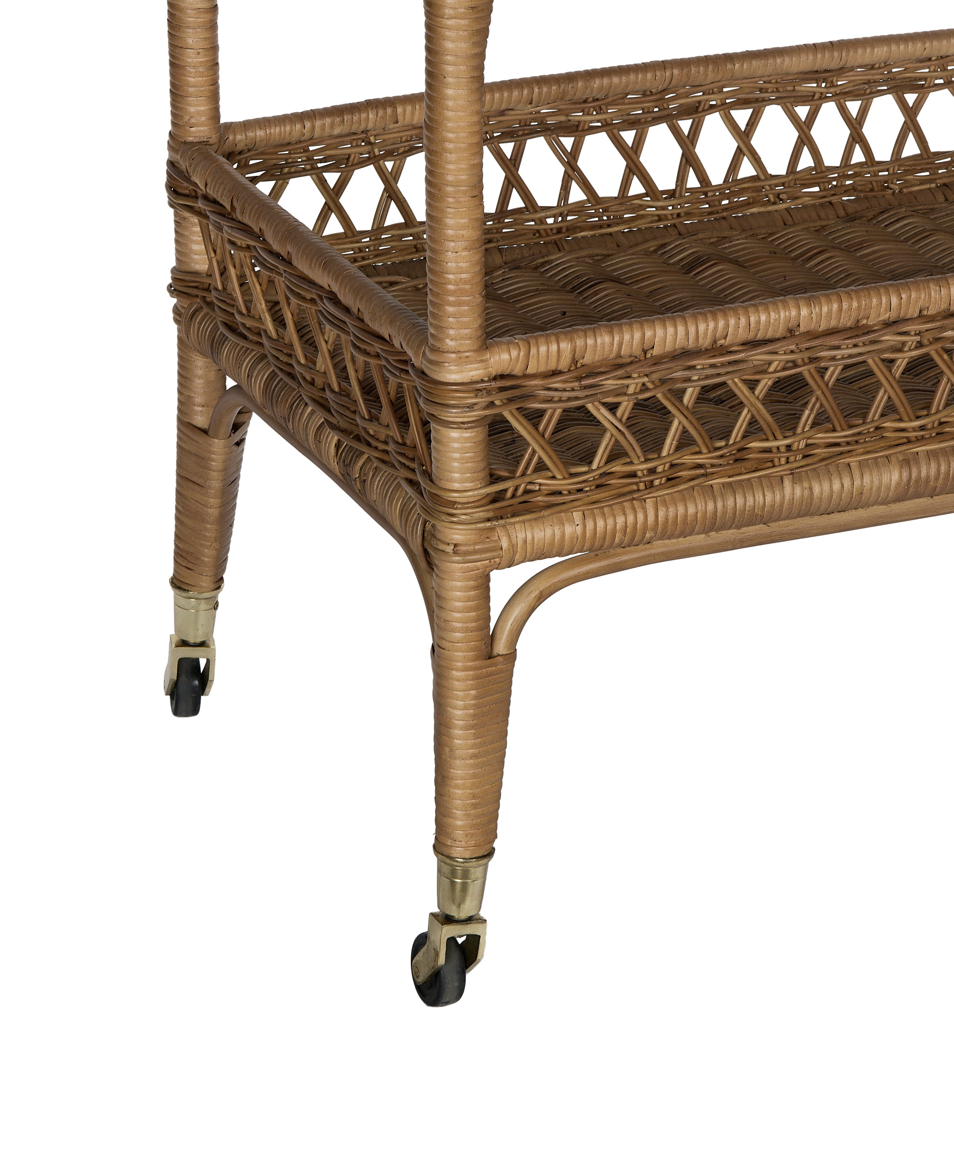 Sidecar Rattan Bar Cart