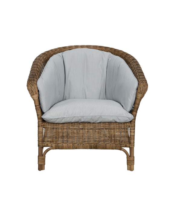 Sanctuary Lounge Chair Back Cushion - Bayside Stripe