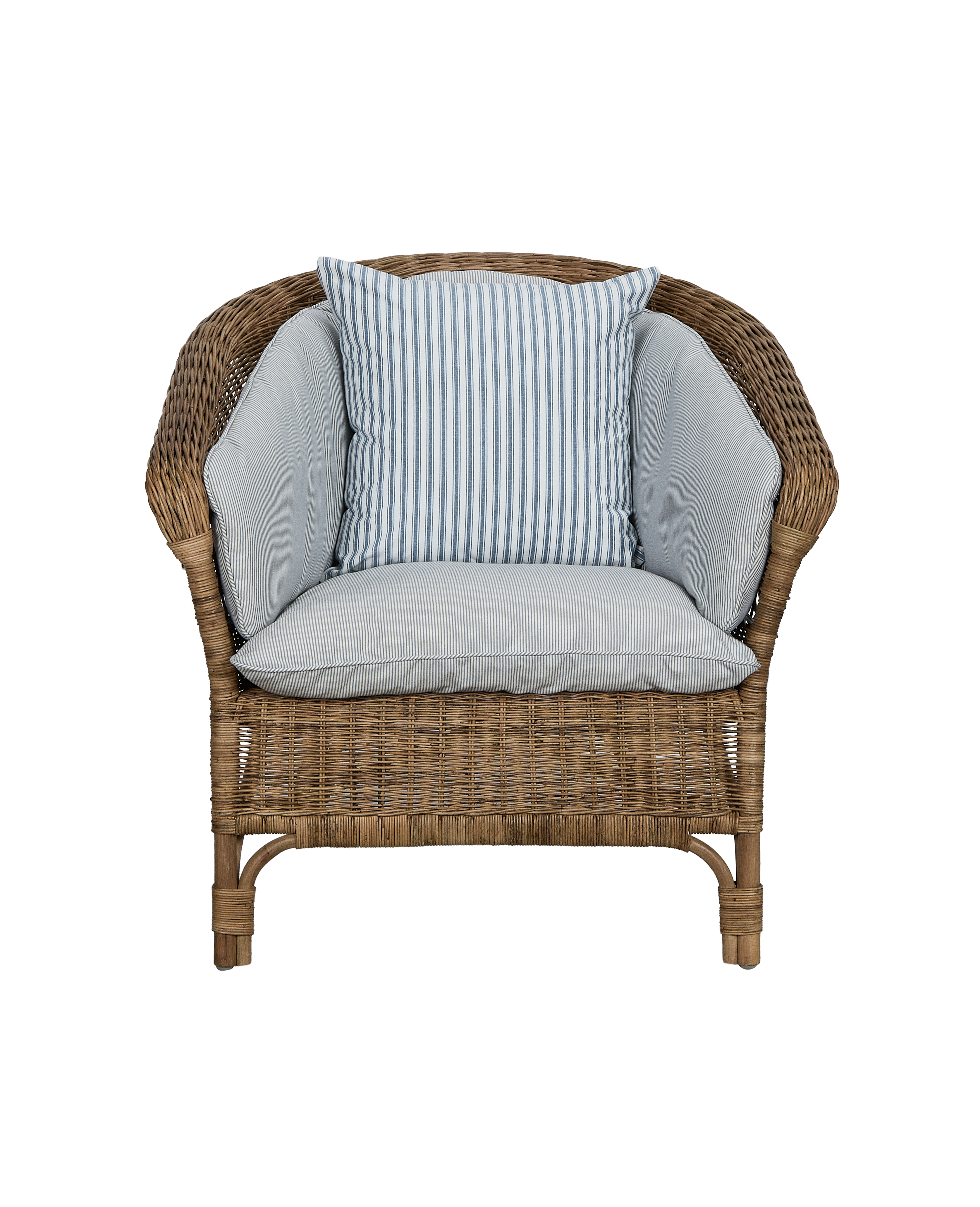 Sanctuary Lounge Chair Back Cushion - Bayside Stripe