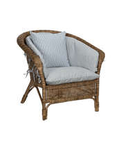 Sanctuary Lounge Chair Back Cushion - Bayside Stripe