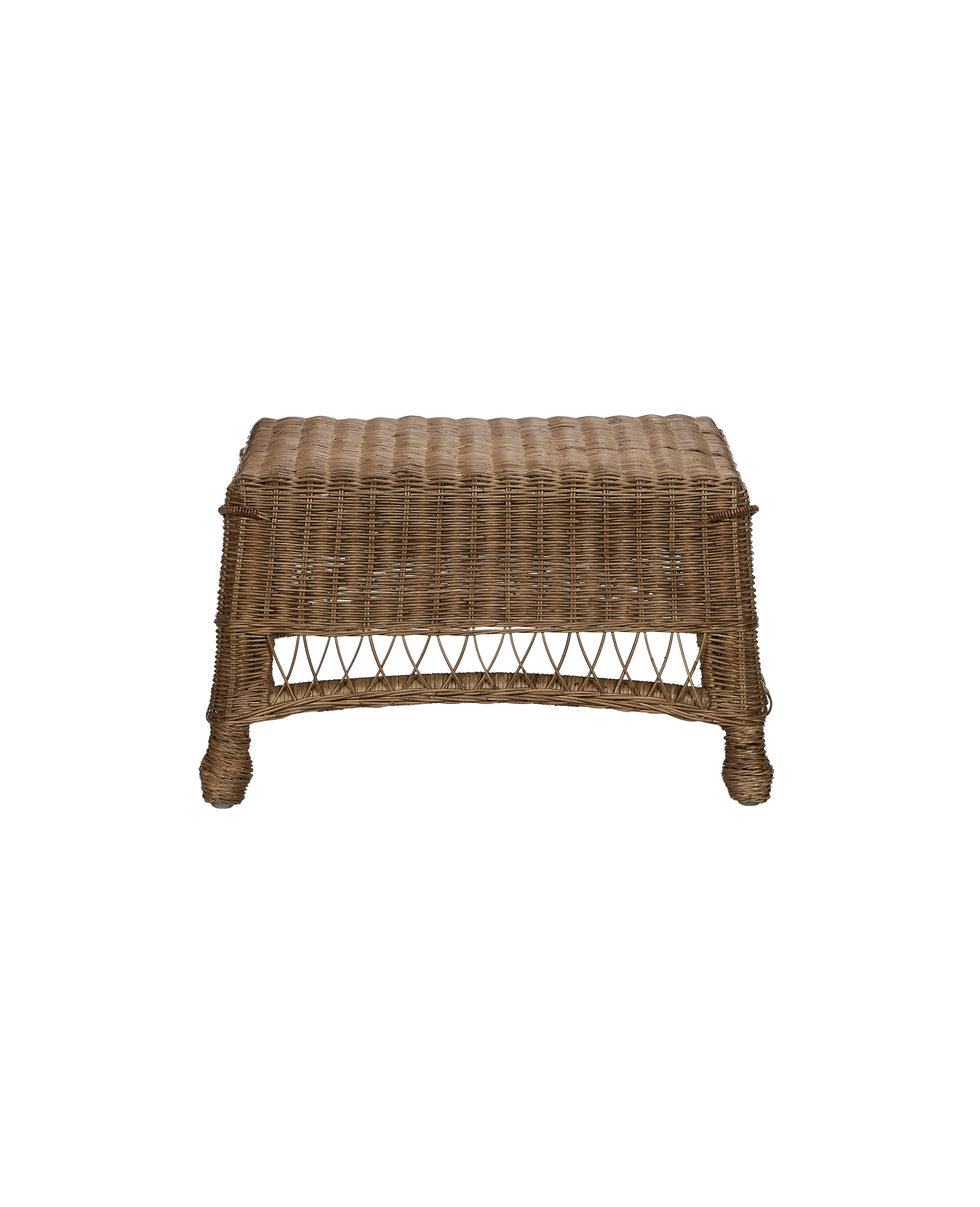 Kickback Ottoman - Bayside Stripe