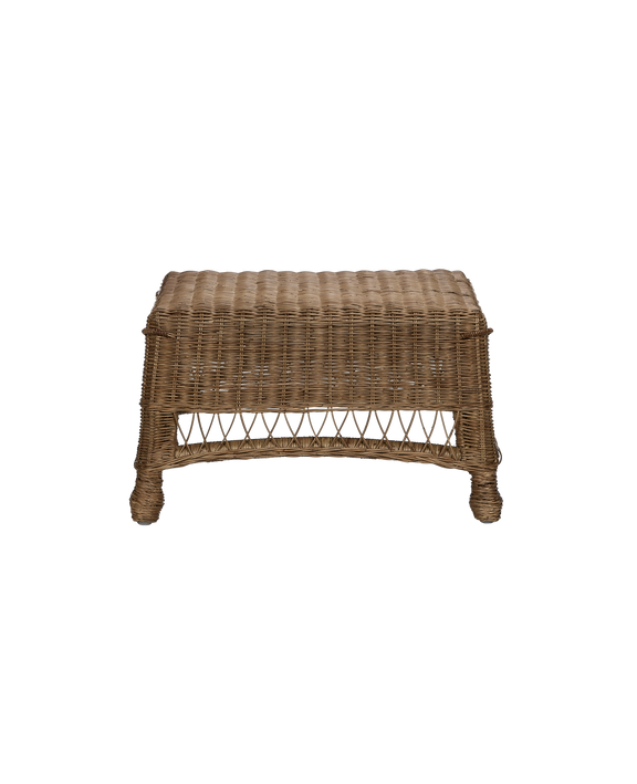 Kickback Ottoman - Bayside Stripe