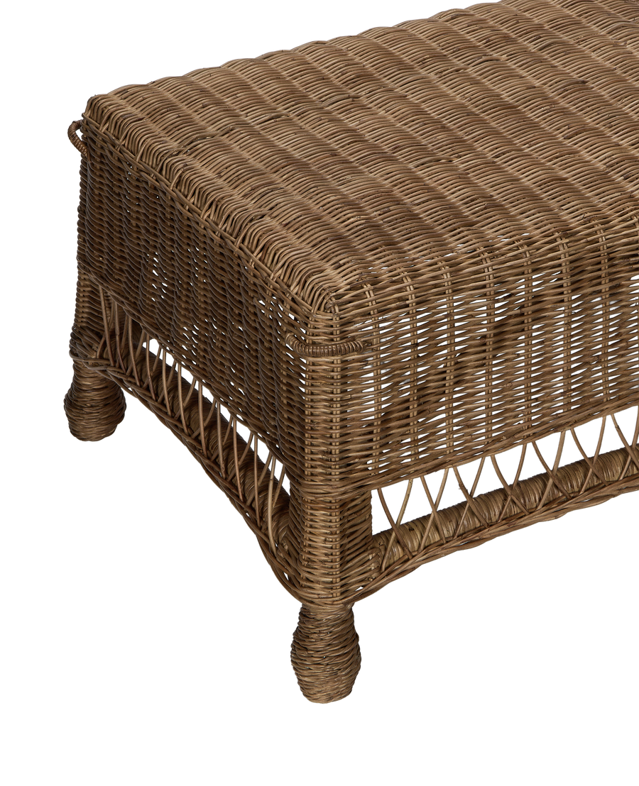 Kickback Ottoman - Bayside Stripe