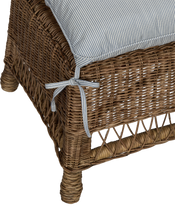 Kickback Ottoman - Bayside Stripe