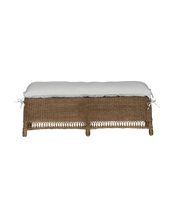 Boxwood Rattan Bench - Shell