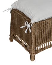 Boxwood Rattan Bench - Shell