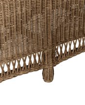 Boxwood Rattan Bench - Shell