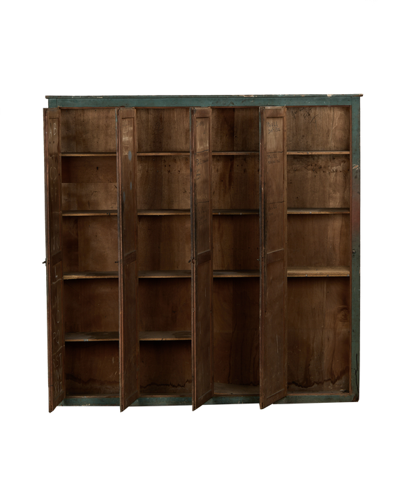 Wood Locker Cabinet - Painted