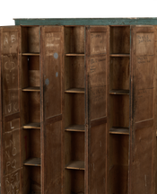Wood Locker Cabinet - Painted