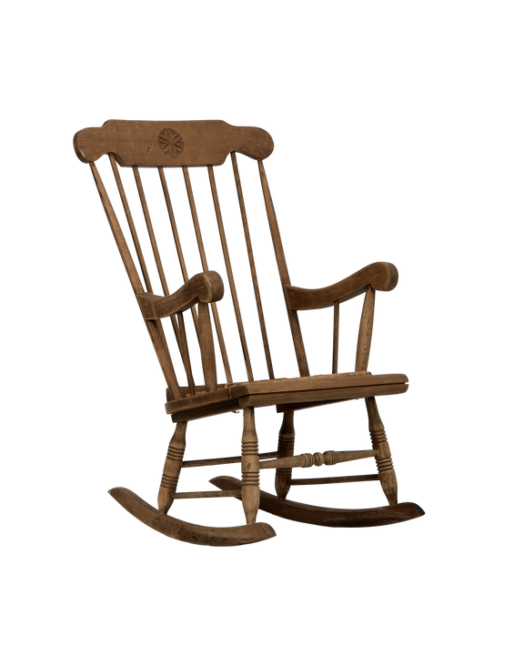 Rush Seat Rocking Chair