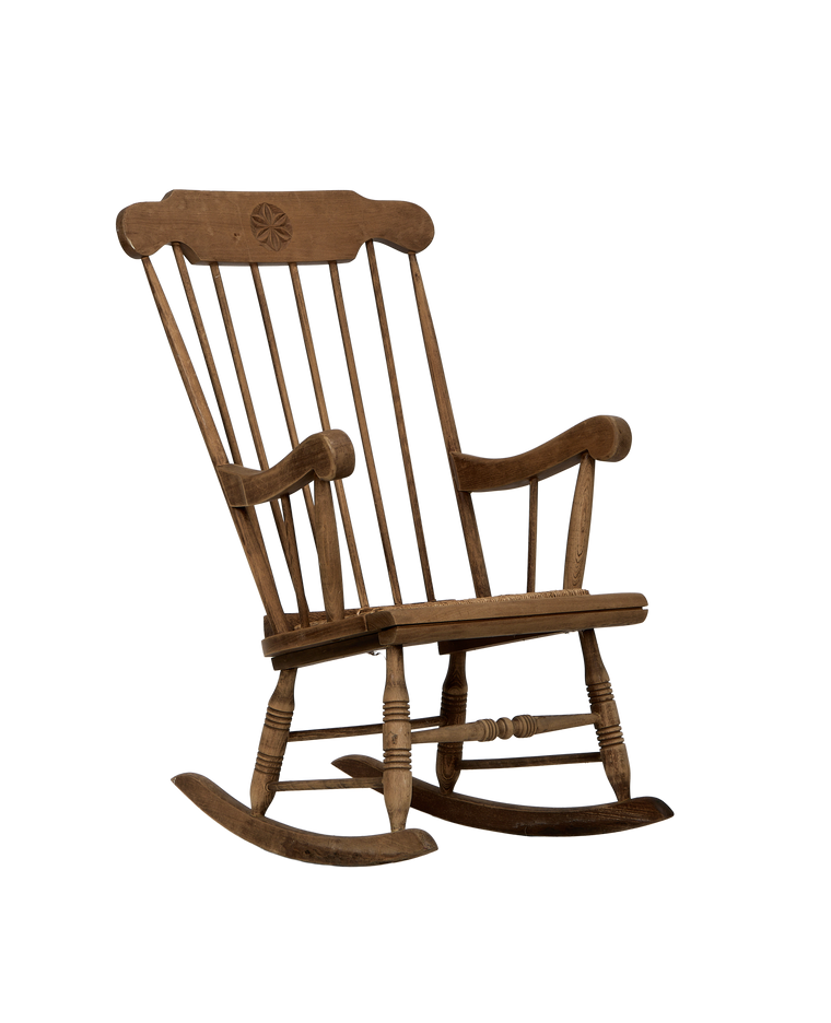 Rush Seat Rocking Chair