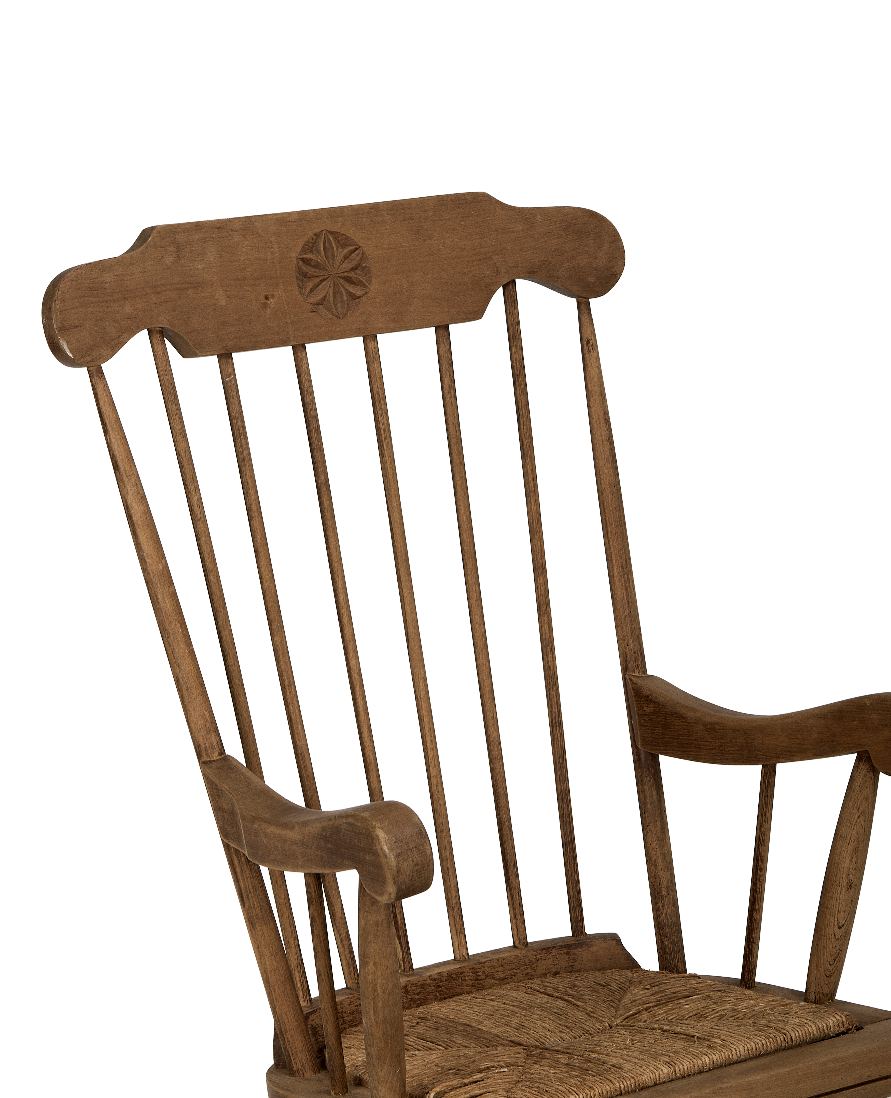 Rush Seat Rocking Chair
