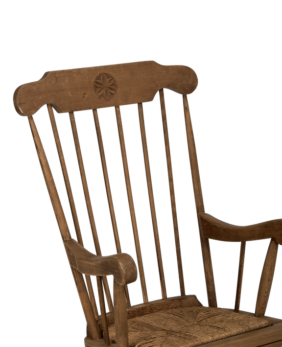 Rush Seat Rocking Chair
