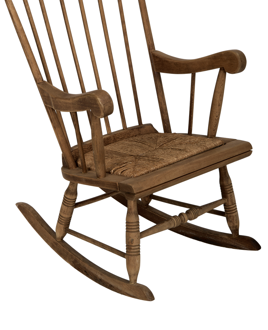 Rush Seat Rocking Chair