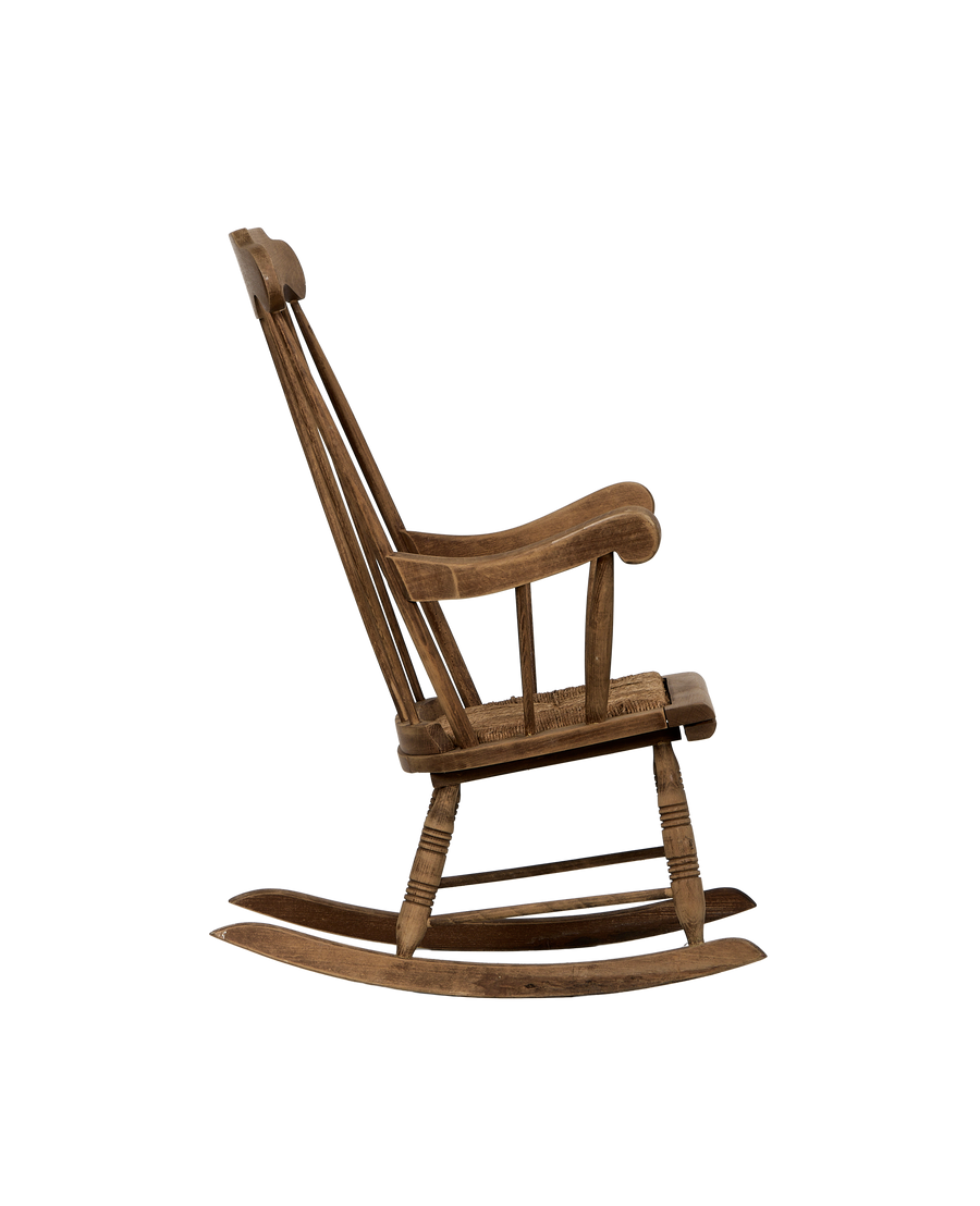 Rush Seat Rocking Chair