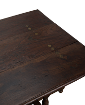 Spanish Folding Table - Brass Diamonds