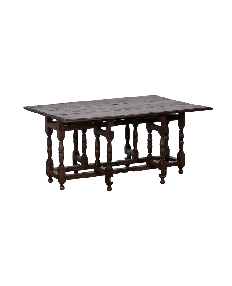 Spanish Folding Table - Brass Diamonds