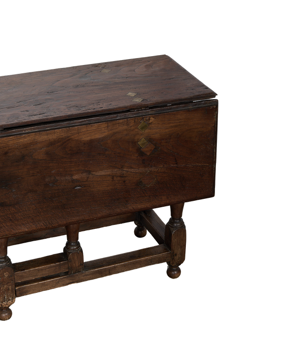 Spanish Folding Table - Brass Diamonds