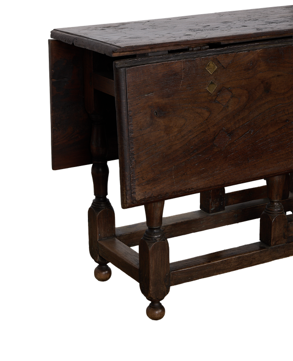 Spanish Folding Table - Brass Diamonds