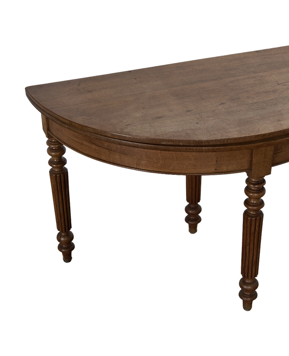 Demi Circle Folding Table