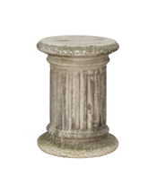 Fluted Stone Garden Pedestal