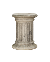 Fluted Stone Garden Pedestal