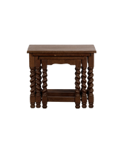 Barley Twist Nesting Tables - Set of 3