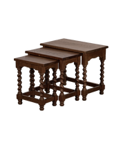 Barley Twist Nesting Tables - Set of 3